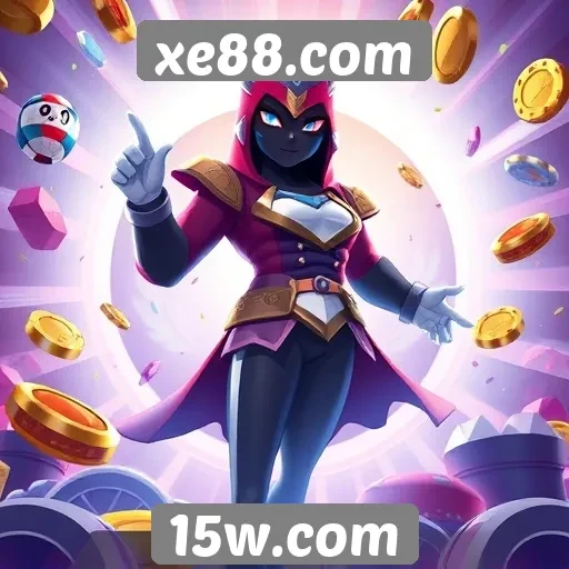 Variedade de jogos disponíveis em xe88.com